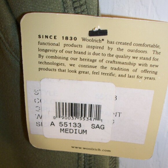 WOOLRICH NWT Girl's Sz M 5/6 Sage Green Soft Sweat Pants Drawstring Waist - Picture 5 of 7